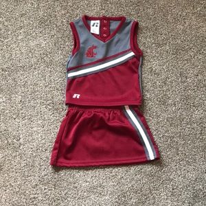 Washington State University Cougars toddler cheer